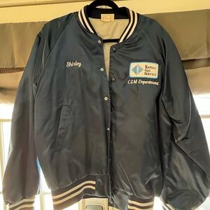 Vintage Hartwell Quilted Work Jacket Kansas Gas Service USA Made Medium 38–40